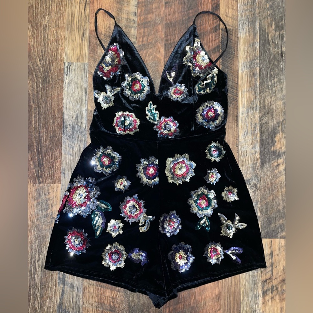 Express Sequin Romper